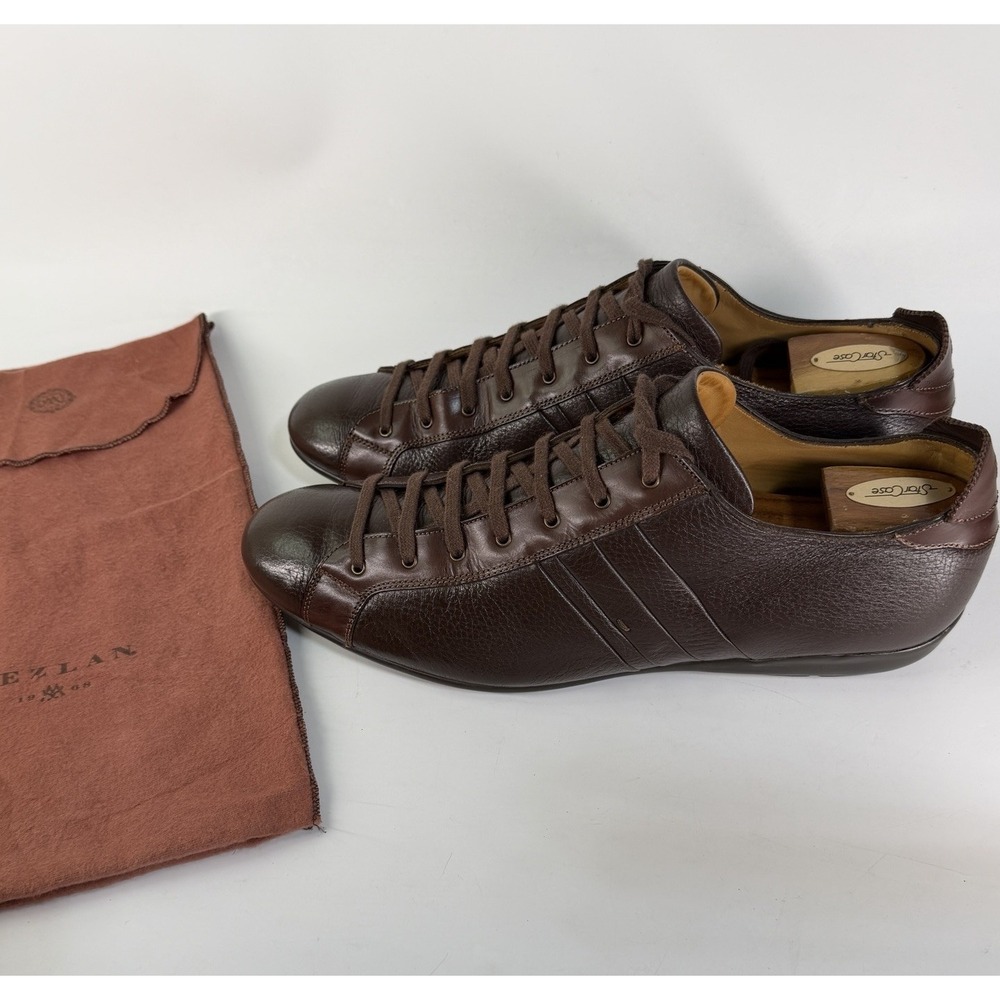 Mezlan Tiberio Leather Driving Sneakers Mens 14 M Monkey Full Lace Up Comfort
